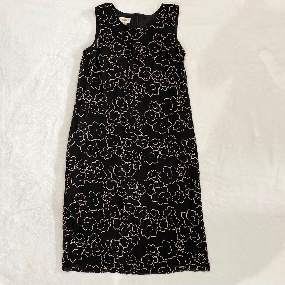 Talbots Floral Print Midi Dress